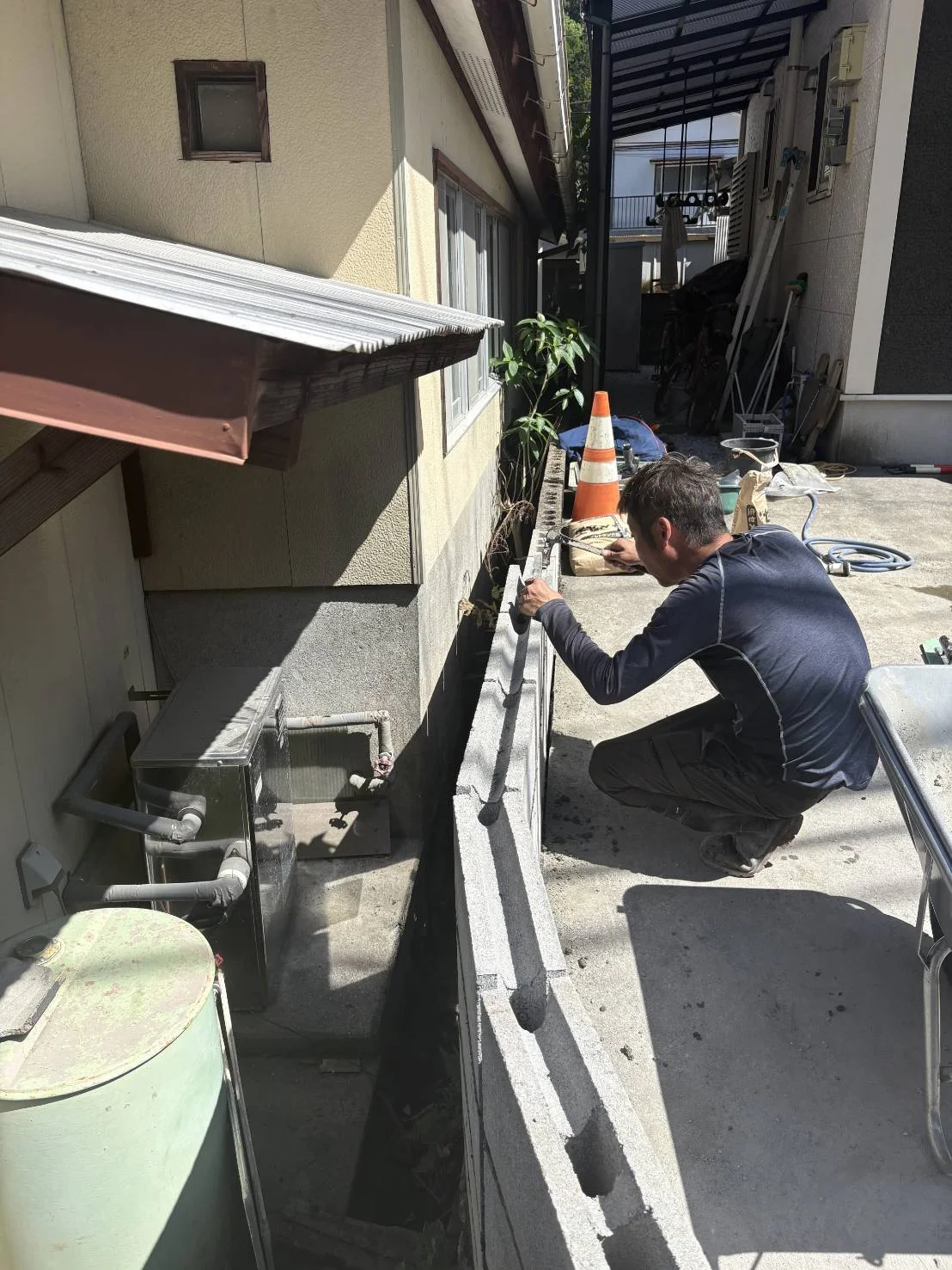 外構工事を行いました。